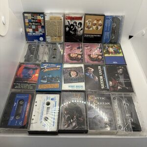 (Lot of 30) Cassette Tapes Guitar Bob Dylan Beatles‎ Kenny Rogers Eric Clapton